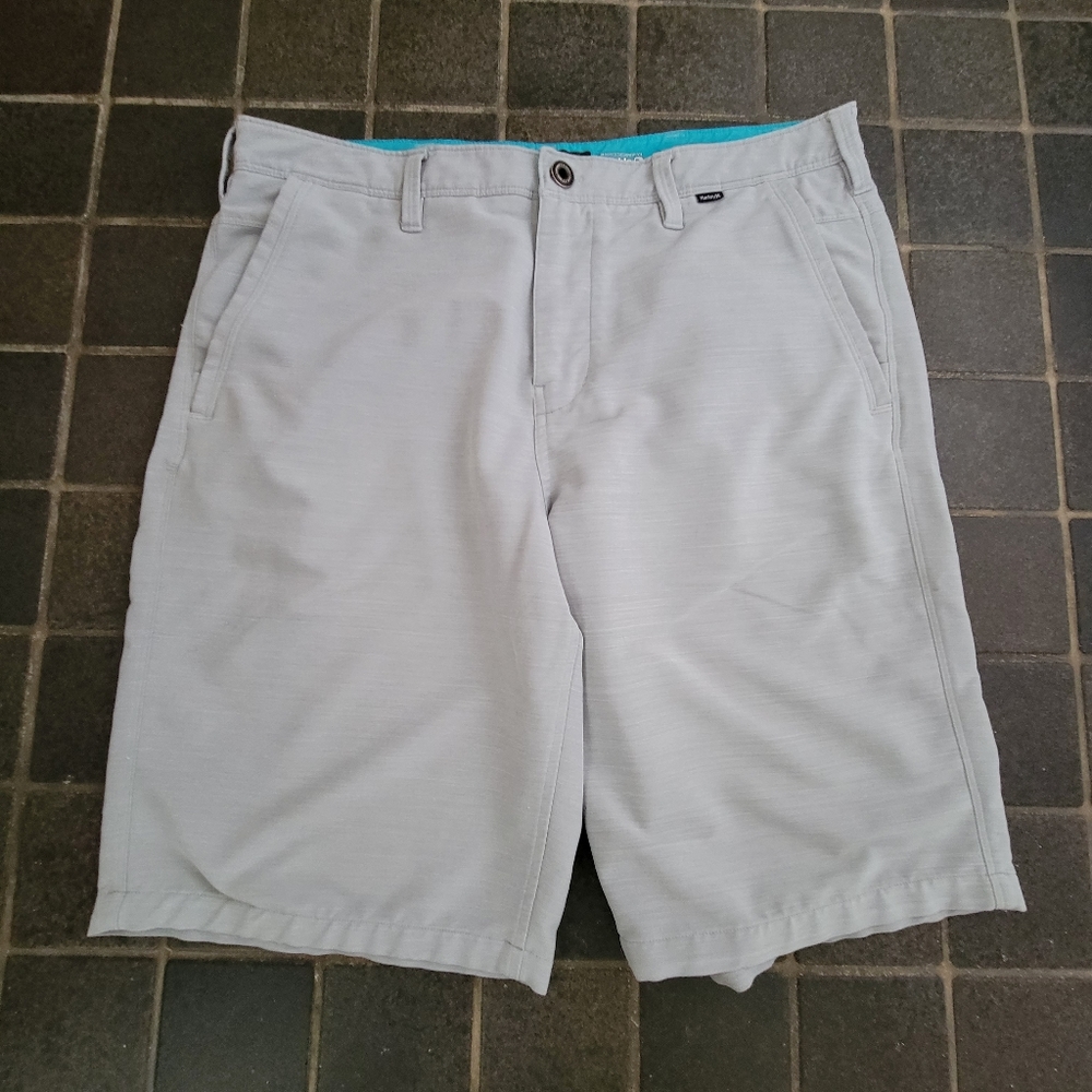 Nike Dri Fit Hurley The Buckle Gray Shorts 34 Men's 11 Inch Inseam